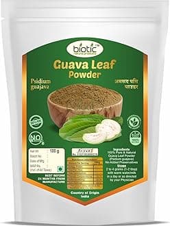 Biotic Guava Leaf Powder - Amrud Leaf Powder (Psidium guajava) Guava Leaves Powder - 100g