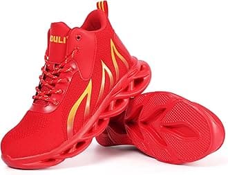 EQFPY Shoes Steel Toe Shoes for Men Women Slip On Lightweight Comfortable Safety Shoes Lounging Fashion Safety Shoes