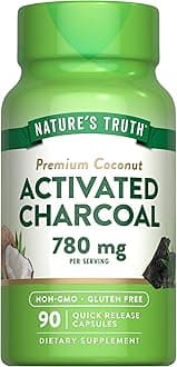 Activated Charcoal Capsules | 90 Count | Non-GMO & Gluten Free Supplement