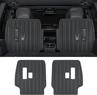 Seat Back Protective Pad, Suitable for 2024-2026 Toyota Land Cruiser 250 1958 Rear Seat Anti-Kick Scratch Board, TPE Environmental Material 2025 Land Cruiser Accessories (6 Seats/Two Rows)