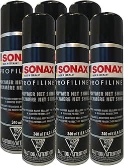 Sonax Polymer Net Shield | Long-Lasting Paint Protection Formula | Hydrophobic Properties for Water Repellency | 11.5 fl. oz | 6 Pack | SON-223300-6