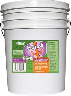 Enzyme Drain Cleaner & Deodorizer for Sink Drain, Showers, Septic Systems, Bathroom & Kitchen - Smell Remover for Fruit Fly Garbage Disposals, Dishwasher & Washing Machines - (5 Gallon)