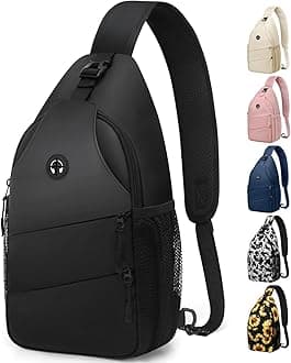 PritentCrossbody Bags for Women Men Trendy Sling Bag Bakpack Casual Chest Bag with Convertible Shoulder Strap