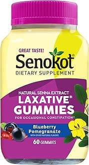 Senokot Dietary Supplement Laxative* Gummies Blueberry Pomegranate Flavor