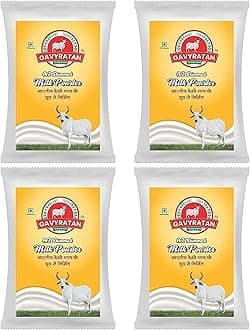 - Pure & Premium Skimmed Milk Powder with Extra Protein 500Gm | Perfect for Making Tea & Coffee (Pack of 4)