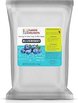 Flavor Delights by Angel Specialty Products: Flavored Powder Bakery Mix > Passion Fruit, Pistachio, Pumpkin Pie, Strawberry (Blueberry, 3 Pound Bag)