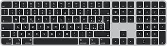 Apple Magic Keyboard with Touch ID and Numeric Keypad: Wireless, Bluetooth, Rechargeable. Works with Mac Computers with Apple Silicon; Italian - Black Keys