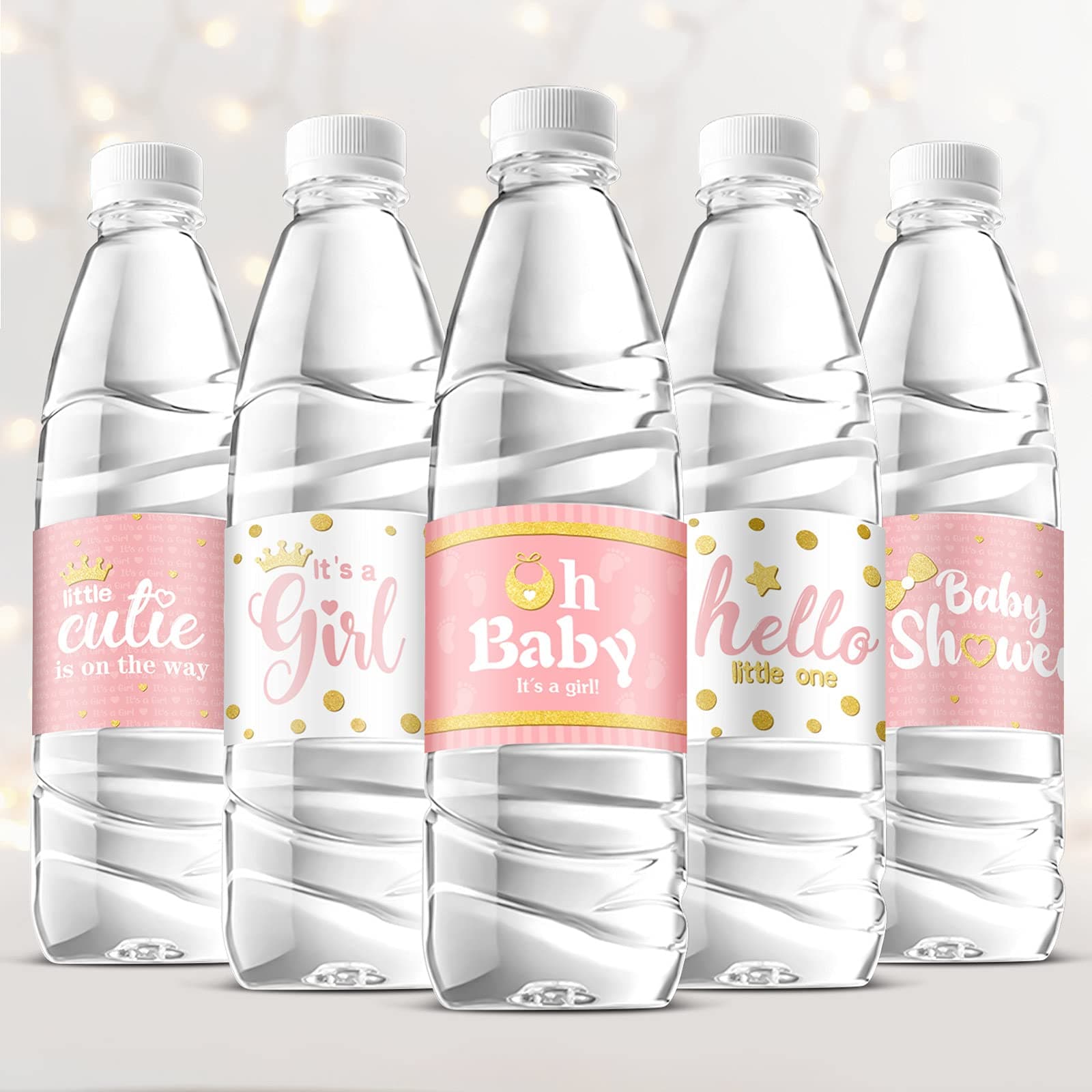 Baby Shower Water Bottle Labels