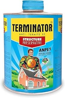 Pidilite Terminator Structure Preservative | Controls Termites, Borers & Fungus in Buildings & Soil | Safe Herbal Formulation | 500 ml