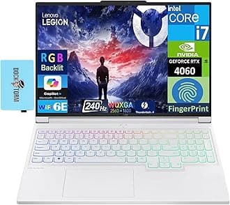 Lenovo Legion 7i Gaming Laptop 16.0" 240Hz IPS WQXGA Display (Intel i7-14700HX, GeForce RTX 4060 8GB, 16GB DDR5, 2x4TB SSD (8TB), RGB KB, Fingerprint, 2 TB 4, Win 11 Pro) w/DKZ USB Port Expander
