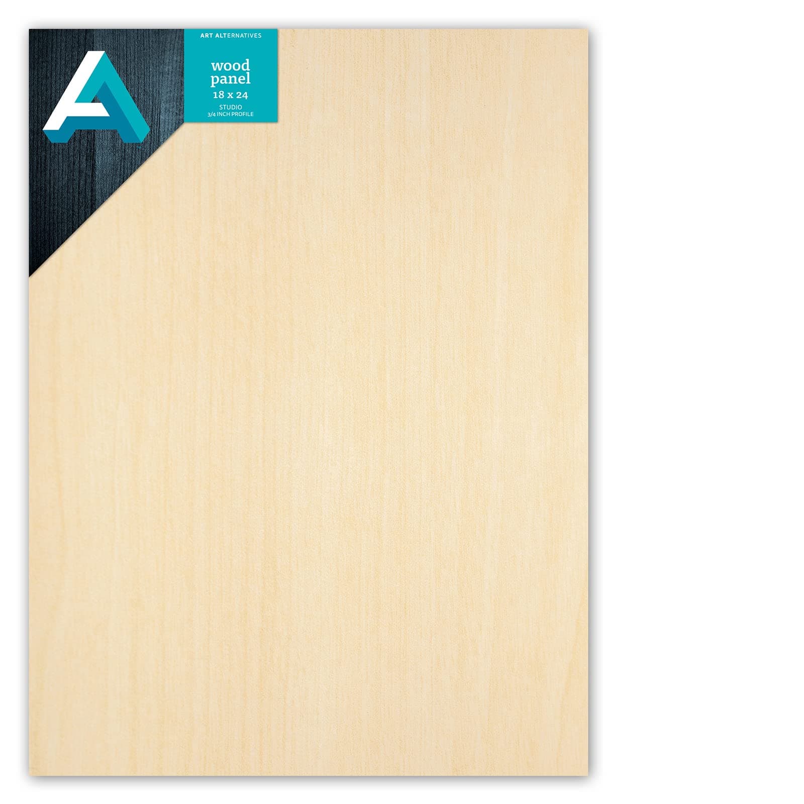 Art Alternatives Classic Wood Panel, Studio, .75 in Profile, 18 in x 24 in