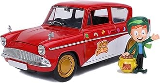 1:24 Diecast Lucky Charms 1959 Ford Anglia with Lucky theLepruchan Figure