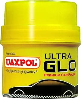 Waxpol Ultra Glo Premium Car Polish Paste Wax 100 Gm, Cpp 250, Yellow, 100 Gram
