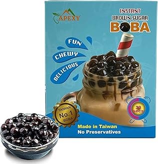 Apexy Instant Brown Sugar Boba Pearls, Pack of 1