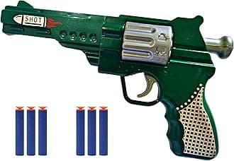 Toy Cloud Pistol Soft Blaster Manual Soft Bullet Dart Shooting Pistol Toy with 6 Safe Foam Bullets for Kids 8+Years Green