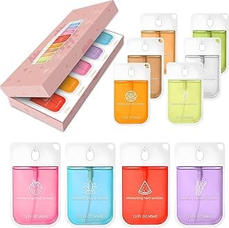 10Pcs Power Mist Hydrating Hand Sanitizer Spray, Portable Power Hand Sanitizer Sprays, 10 Scents, Hand Sanitizers Travel Size Bulk Sanitizer Sprays for Adults And Kids (10Pcs Mix)