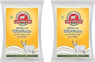 Pure & Premium Skimmed Milk Powder with Extra Protein 1 Kg | Perfect for Making Tea & Coffee (500 gm Pack of 2)