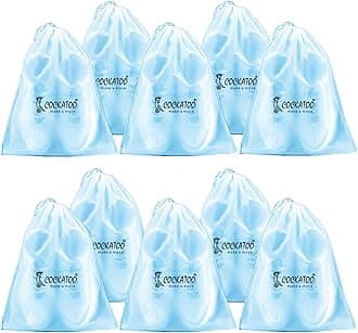 Cockatoo PE Shoe Bag for Travel & Storage, Women & Men, Travelling Shoe Storage Bag, Shoe Storage Organizer Bag - Pack of 10 Shoe Pouch(30 x 35 CM)