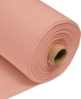 Peach 100% Cotton Plain Fabric – 60 Inch 150cm Wide 150GSM Material - Sewing, Dressmaking, Quilting, Curtain Linings, Pillowcases & Totes by Discount Fabrics LTD - Half Metre
