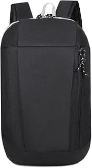 Durable Water Outdoor Backpack Laptop Bag Specification Travel Laptop Backpack Thin Backpack (Black, One Size)