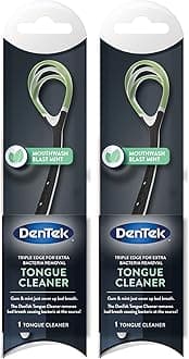 DenTekTongue Cleaner, Fresh Mint, Removes Bad Breath, 2 Pack