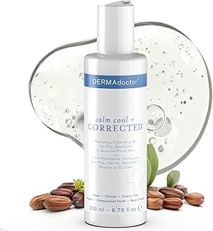 Jojoba Oil for Face Wash – Gentle Face Cleansing oil Makeup Remover for Sensitive Skin – Fragrance Free Dermatologist Tested Hydrating Cleanser with Jojoba & Hibiscus Extract, 6.67 fl oz