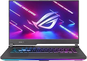 ROG Strix G15 (2022) Gaming Laptop, 15" 16:10 FHD 144Hz, GeForce RTX 3050, AMD Ryzen 7 6800H/HS, 16GB DDR5, 512GB PCIe SSD, Wi-Fi 6E, Windows 11, G513RC-ES73, Eclipse Grey