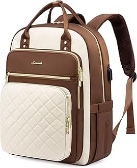 LOVEVOOK Laptop Backpack for Women, Fashion Travel Work Commuter Backpack Purse with USB Port, Lightweight Casual Daypacks, Nurse Teacher College Computer Bag, Fit 15.6" Laptop