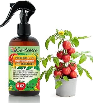 Gardenera Proffesional Tomato Spray Fertilizer Mist for Home Gardening | 3-1-2 Gentle Blend Mist for Healthy Leaves & Growth | Essential Nutrients for Tomatoes - 8oz