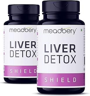 Meadbery Liver Detox Supplement For Men And Women With 600Mg Of Milk Thistle For Healthy Liver | Helps in Cleanse Liver, Natural Protection Against Fatty Liver (120 Tablets)