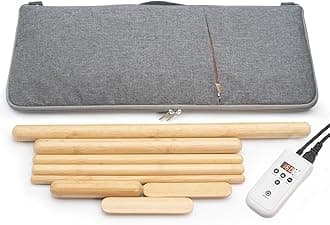 Hot Bamboo Massage Warmer Bag w/ 8 PCS Warm Bamboo Sticks, Portable Professional Electric Heater for Stone, Digital Temperature Controller