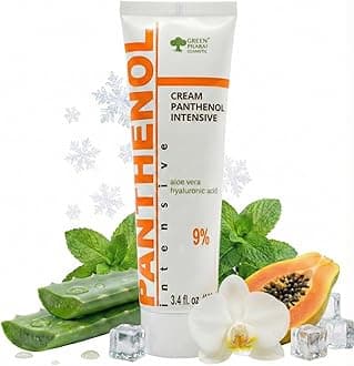 9% Panthenol Cream, After Sun Skincare & Redness Relief Moisturizer | Post Acne, Laser, Facelift & Sunburn Relief | Soothing Skin with Aloe & Hyaluronic Acid – Tattoo & Irritation Care, 3.4Oz