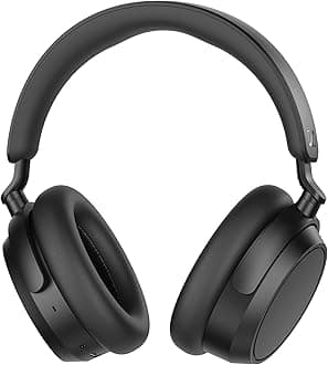 - ACCENTUM Plus Wireless Bluetooth Headphones Noise Cancelling - Quick-Charge Feature, Up to 50HR Playtime, Adaptive Hybrid ANC, Bluetooth Over Ear Headphones for Traveling, School, Black
