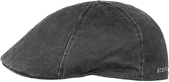 Stetson Level Distressed Cotton Duckbill Flat Cap
