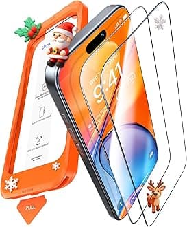 UltraGlass TOP 9H+ Armor for iPhone 15 Pro Screen Protector [NO.1 Military Grade Shatterproof] Screen Protector 15 Pro Tempered Glass Full Coverage [Longest Durable] Easy Installation, 2 Pack