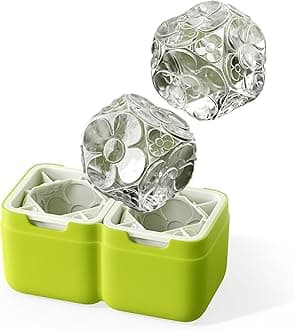 Deco Ice Mould Set Makes Two Unique Shapes at Once Oversized Cubes melt Slower Than an Average Sized Ice Cube Parties Sudowners Gin & Tonics Fun Garden Parties Barbecues Outdoor Eating