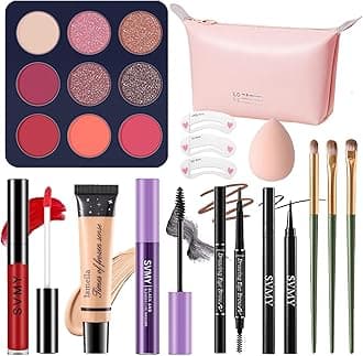 Makeup Set for Women, Makeup Full Kit for Beginners & Professionals, Travel Makeup Set for Teens & Adults, Makeup Gift Set for Girls, Eyeshadow Palette, Lip Gloss, Face & Eye Make up