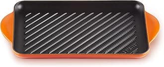 Rectangular Enamelled Cast Iron Grill, 32 x 21.8 cm, Volcanic, 20202320900460