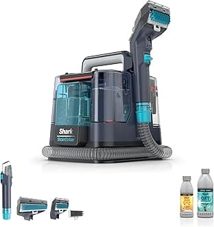 SharkStainStriker Portable Carpet, Upholstery & Area Rug Cleaner, XL Tool & Self-Cleaning, Stain & Odor Remover, Perfect for Car Interior, 3 Cleaning Tools & Cleaning Solution, Royal Purple, PX225BRN