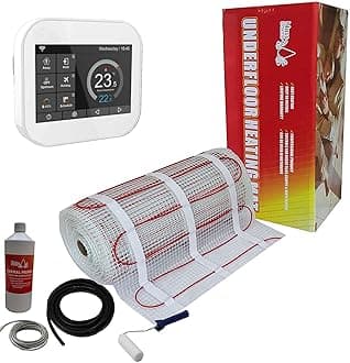 Electric Underfloor Heating kit 150w - 8.0m2 - White Smart WiFi Thermostat