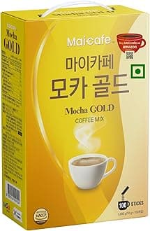 - Mocha Gold Korean Instant Coffee Mix, 100 Stick Pack, 1.2 kg – Premium Instant Coffee Pack, Rich & Smooth Korean Coffee Mix with Milk Cream and Sugar - Made in Korea