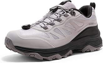 Women's Waterproof Hiking Shoes Quick Laces Outdoors Walking Trekking Camping Tennis Sneakers Canyon