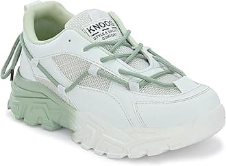 KNOOS Stylish Trendy Lightweight Canvas Casual High Top Sneaker Shoes For Women's & Girls| Sneakers| White UK