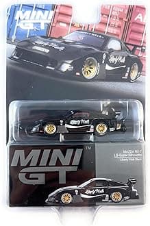 Diecast Collectibles Model Car Compatible with Mini GT 1:64 (3") Scale Mazda RX-7 LB Super Silhouette – Liberty Walk Black Model