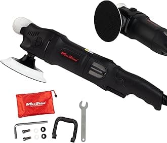 Maxshine M1000 Rotary Polisher | 1000W Motor, 5” Backing Plate, 6-Speed, 5/8” Thread | Auto, Boat & Marine Detailing Buffer for Paint Correction, Swirl & Scratch Removal, Glossy Finish