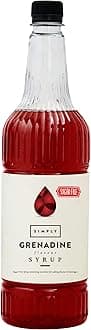 Sugar Free Grenadine Syrup, Low Calorie, Vegan & Nut Free Flavoured Syrup for Coffee, Cocktails & Baking (1 Litre)