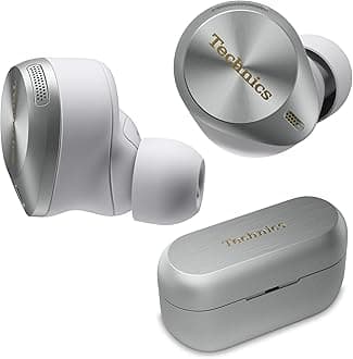 Premium Hi-Fi True Wireless Bluetooth Earbuds with Advanced Noise Cancelling, 3 Device Multipoint Connectivity, Wireless Charging, Hi-Res Audio + Enhanced Calling - EAH-AZ80-S (Silver)