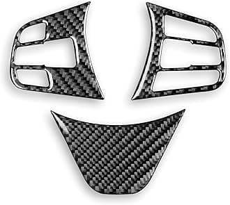 PJFUS Real 3K Black Carbon Fiber Car Dashboard Side Panel Multimedia Control Panel Sticker Set Auto Interior Accessories Compatible with BMW X1 F48 F49 2016-2022/X2 F39 2018-2022