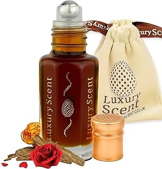 Perfume Oil Scent of Dubai Roll-On 12ml – Long Lasting Alcohol Free Arabian Attar – Premium Quality Unisex Fragrance with Warm Woody Floral Musky Oriental Notes for Men and Women