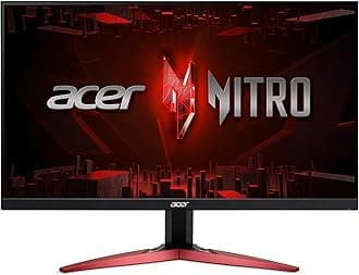 acerNitro 23.8" Full HD 1920x1080 PC Gaming Monitor | AMD FreeSync | Up to 100Hz Refresh | 1ms (VRB) | 99% sRGB | Two 2W Speakers | VESA Mountable | 2 x HDMI Ports 1.4 & 1 x VGA Port | KG241Y Ebmiix